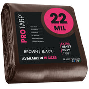 ProTarp PT-202 Poly Tarp, Brown - 12' x 25'