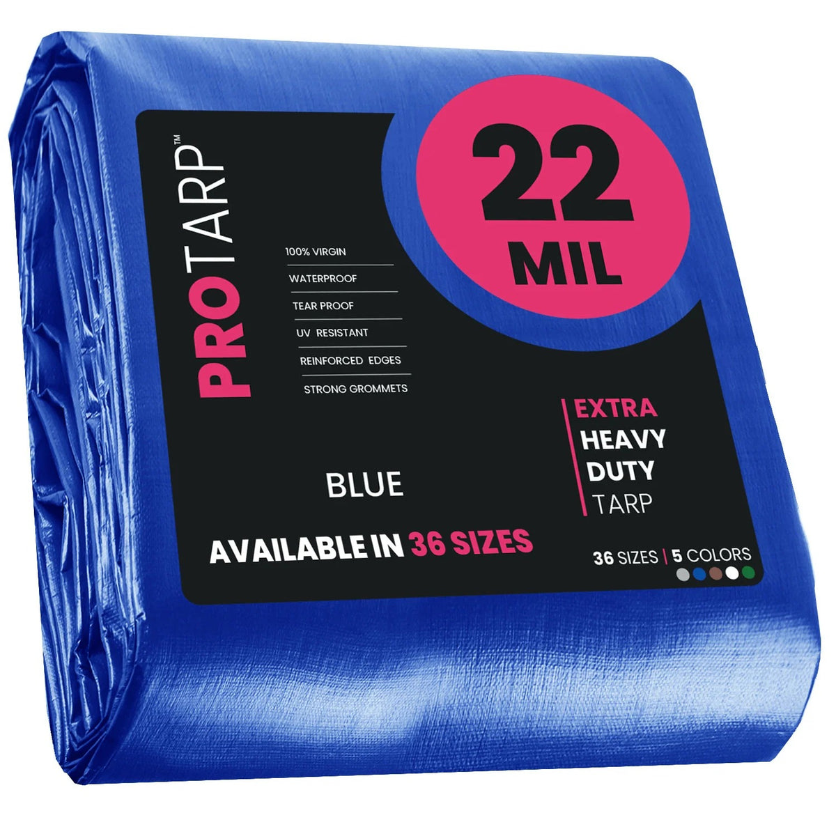 ProTarp PT-205 Poly Tarp, Blue - 30' x 60'