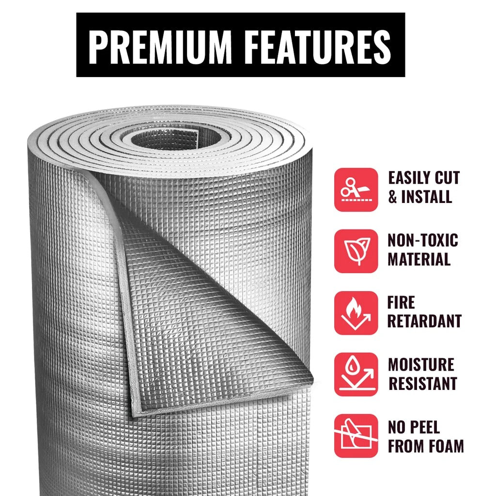 SEALTECH Aluminum Foil Insulation Roll, 16" x 40', Silver - photo 2
