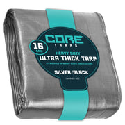 Core Tarps CT-301 Poly Tarp, Silver - 24' x 36'
