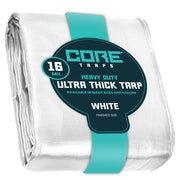 Core Tarps CT-304 Poly Tarp, White - 12' x 12'