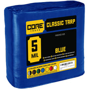 Core Tarps CT-505 Poly Tarp, Blue - 20' x 35'