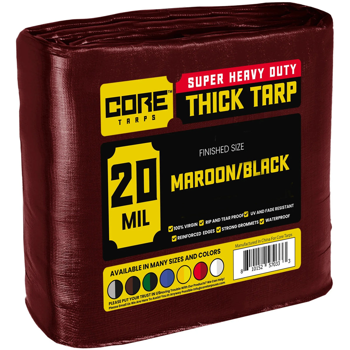 Core Tarps Poly Tarp - 10' x 12'