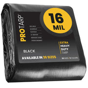 ProTarp PT-106 Poly Tarp, Black - 20' x 30'