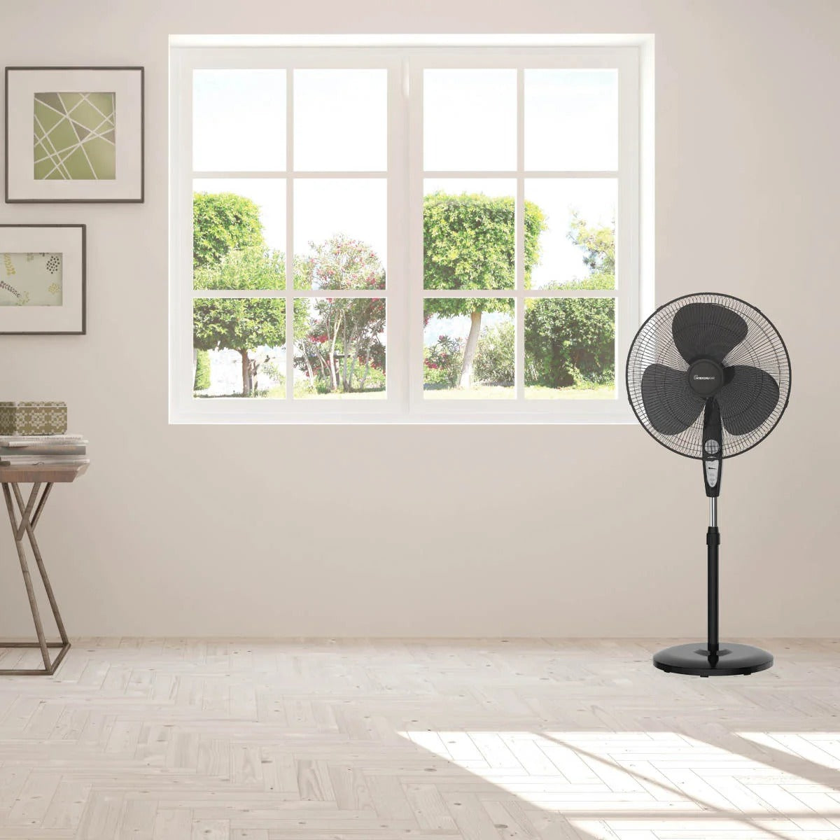 VisionAir 1VAFP18R Plastic Pedestal Fan, 28 1/2" Wide, 120V - photo 3
