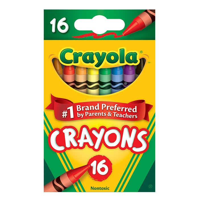Crayola Crayon Box, Assorted - 16 Colors