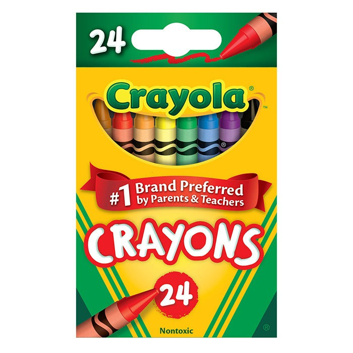 Crayola Crayon Box, Assorted - 24 Colors