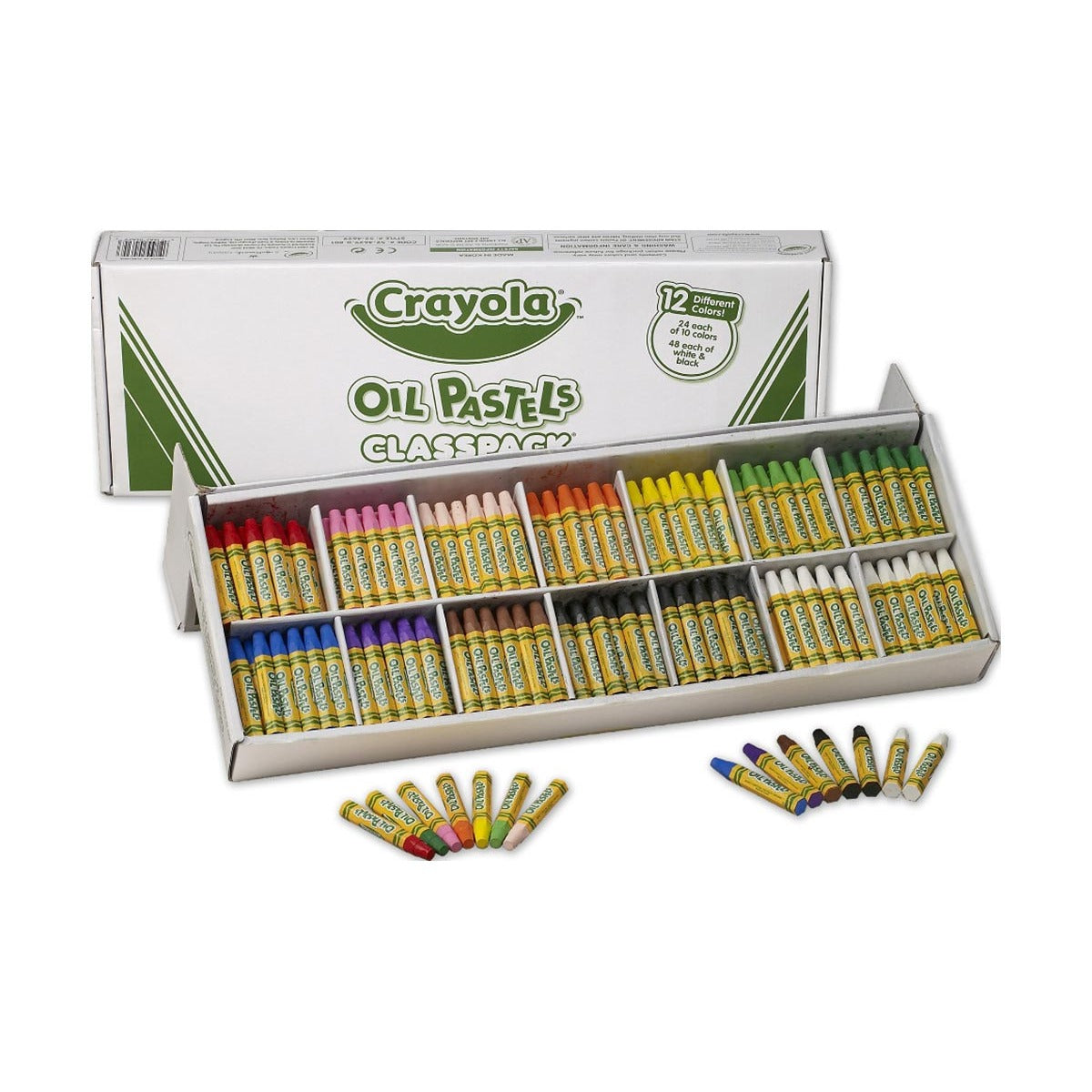 Crayola 524629 Oil Pastels, 12 Colors, Assorted - Default Title