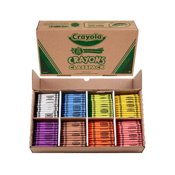 Crayola 528008 Wax Crayon, 8 Colors, Assorted - Default Title