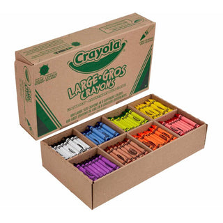 Crayola 528038 Wax Crayon, 8 Colors, Assorted - Default Title