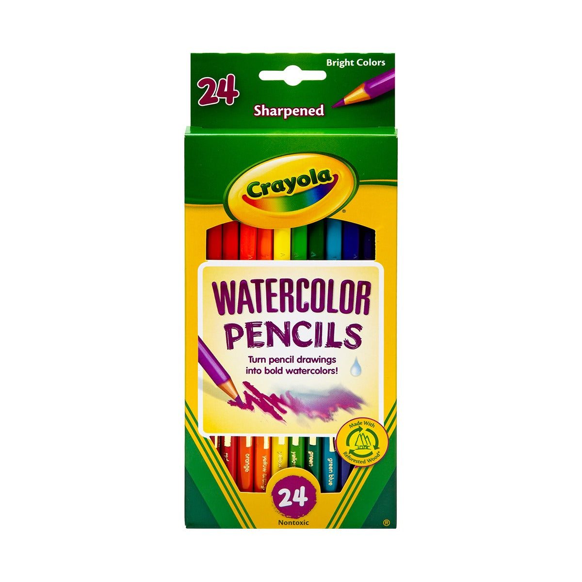 Crayola Pencil Box, Assorted - 24 Colors