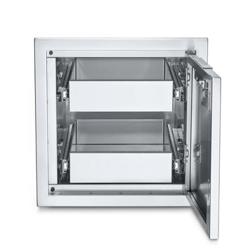 Crown Verity IBISC-2D Stainless Steel Cabinet, 21 9/16" Wide, Silver - Default Title