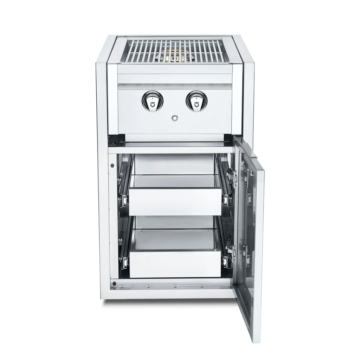 Crown Verity IBISC-SBNG-2D Stainless Steel Cabinet, 21 9/16" Wide, Silver - Default Title