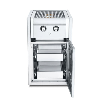 Crown Verity IBISC-SBNG-2D Stainless Steel Cabinet, 21 9/16" Wide, Silver - Default Title