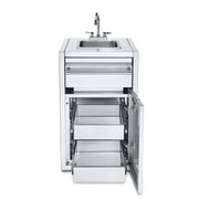Crown Verity IBISC-SK-2D Stainless Steel Cabinet, 29 1/8" x 21 1/2", Silver - Default Title