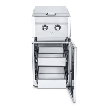 Crown Verity ICM-SBNG-2D Stainless Steel Cabinet, 18 7/16" Wide, Silver - Default Title
