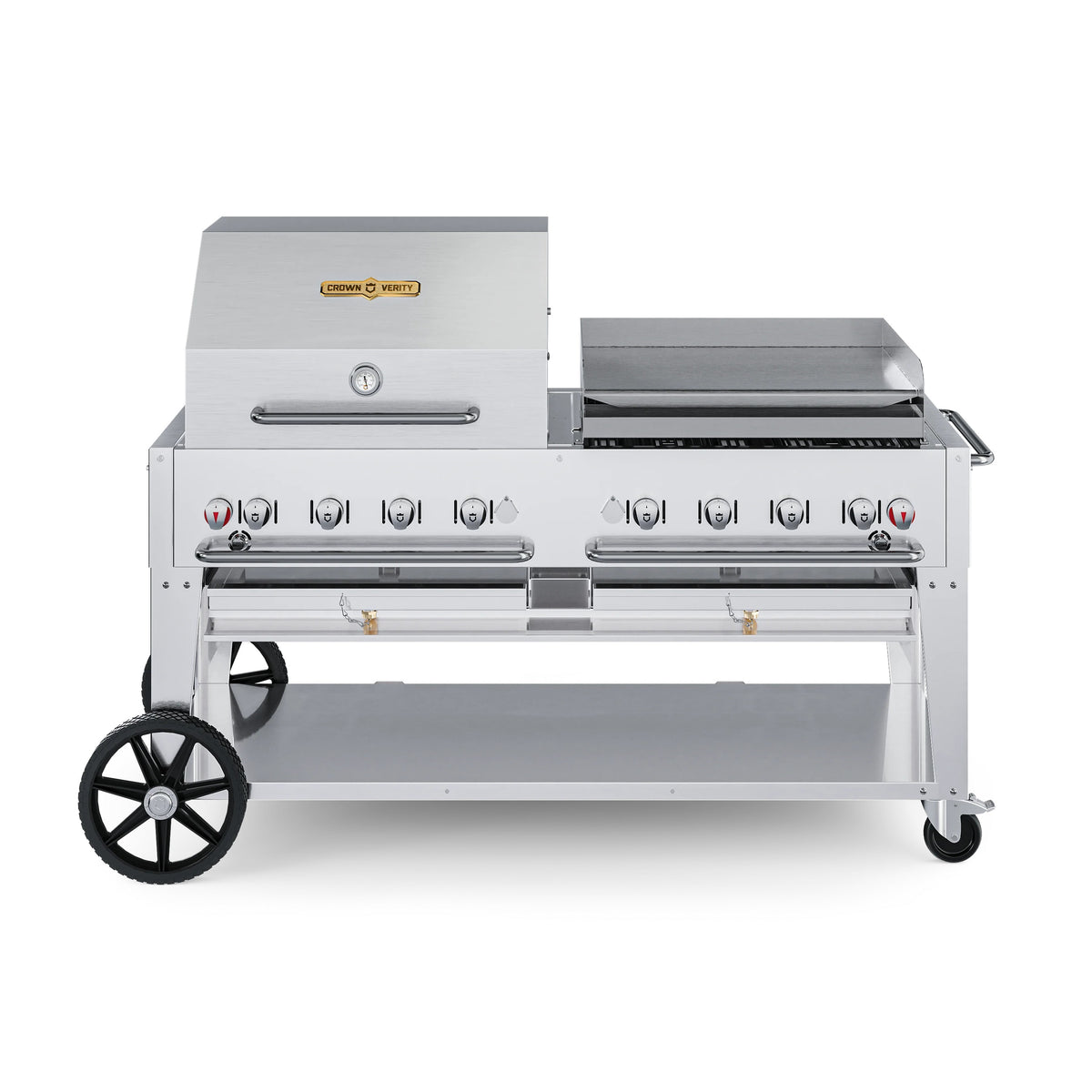 Crown Verity CV-MCB Stainless Steel Grill, 52" High, Silver - 69"
