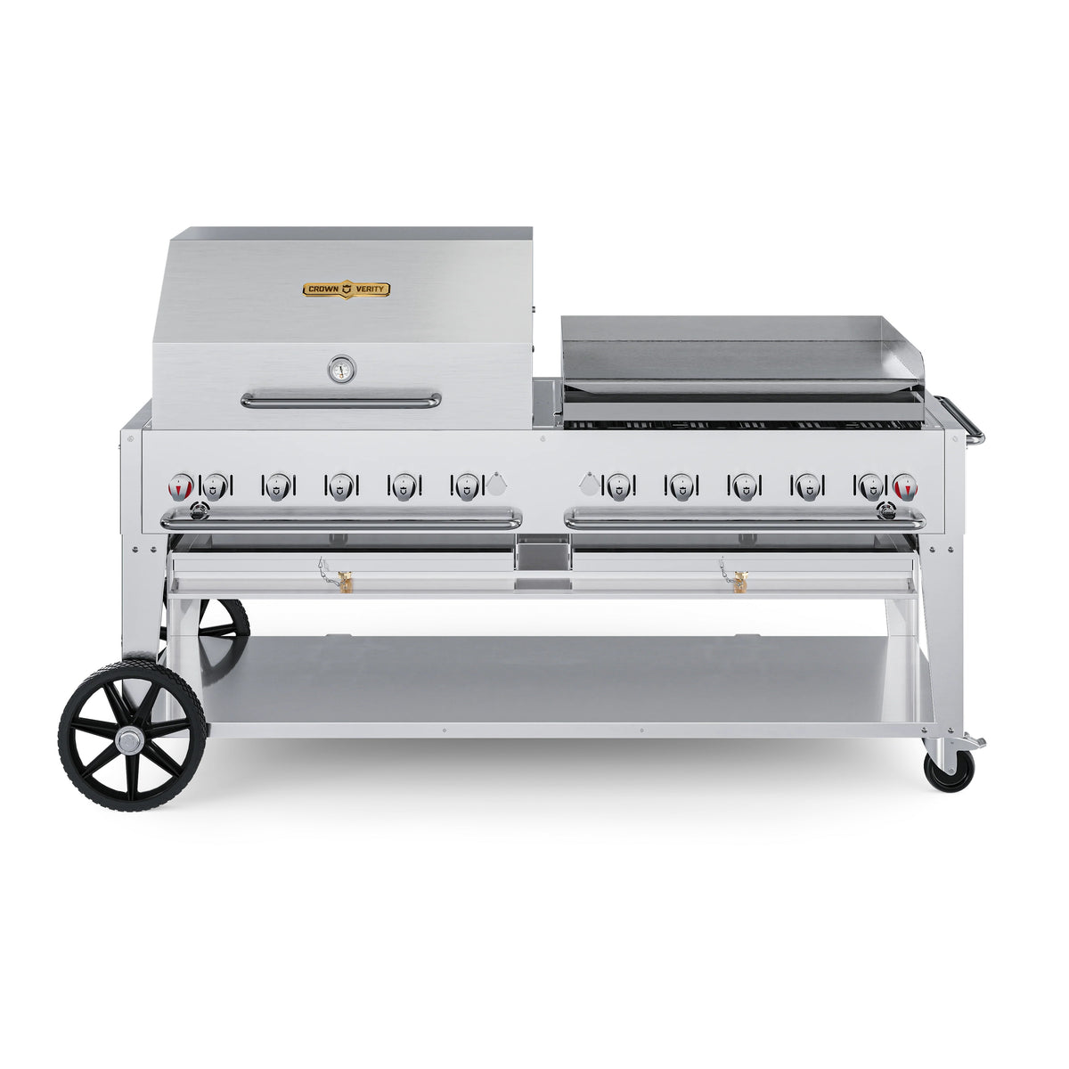 Crown Verity CV-MCB Stainless Steel Grill, 52" High, Silver - 81"