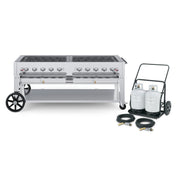 Crown Verity MCC-72 Stainless Steel Charbroiler Complete Set, 81" Wide - Default Title
