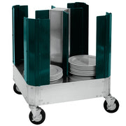 Cres Cor 501-13-180 Aluminum Dish Dolly, 180 Plates, Green - Default Title
