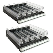 Azar Displays 225830-TALL Tray Set, 12" Wide - Black