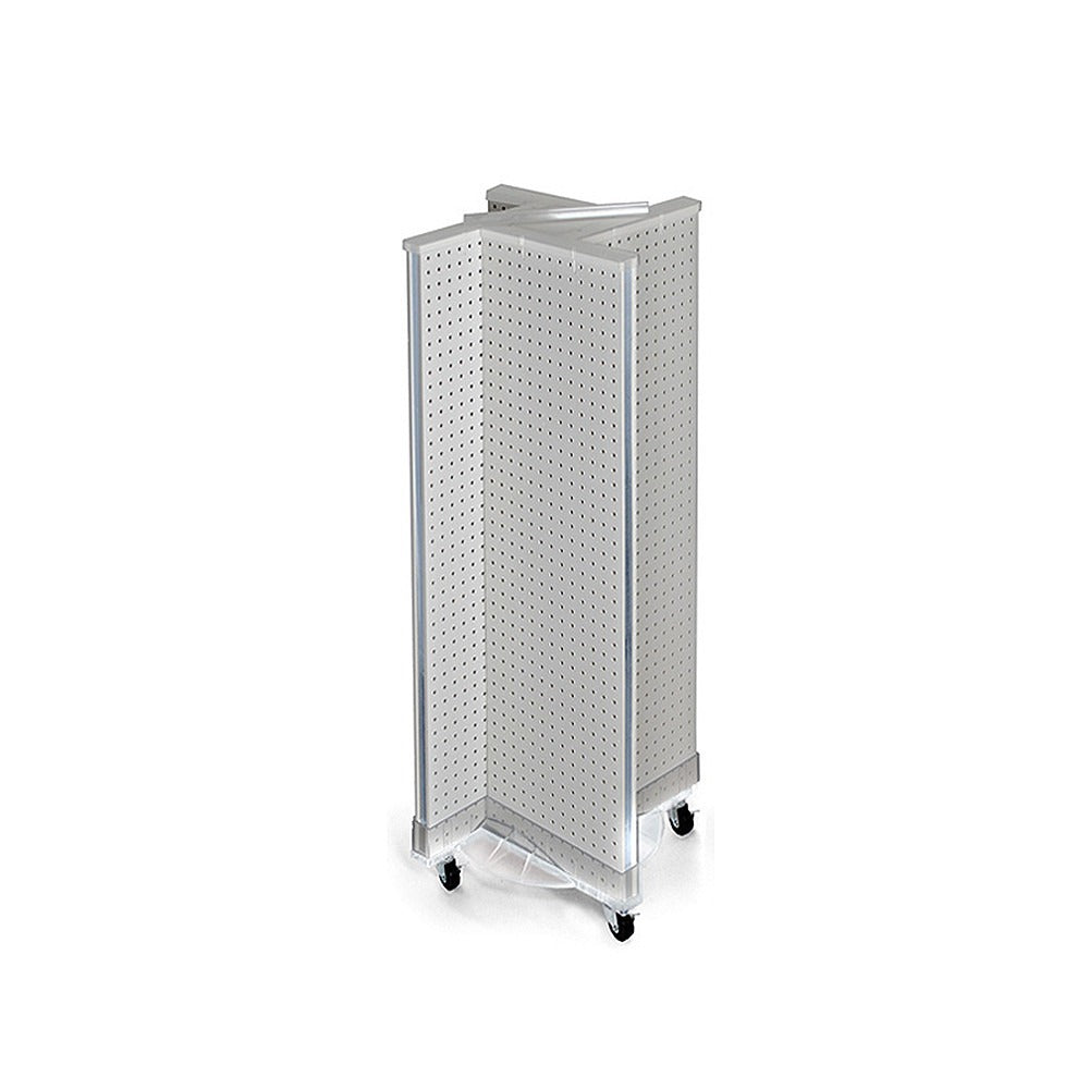 Azar Displays 700443 Styrene Floor Display, 23" Wide - White