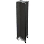 Azar Displays 700461 Styrene Floor Display, 23" Wide - Black