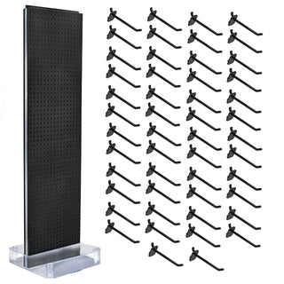 Azar Displays 700770 Styrene Floor Display, 17" Wide - Black