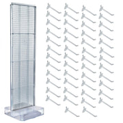 Azar Displays 700770 Styrene Floor Display, 17" Wide - Clear