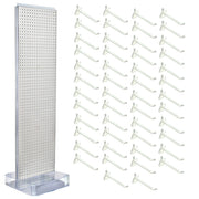 Azar Displays 700770 Styrene Floor Display, 17" Wide - White