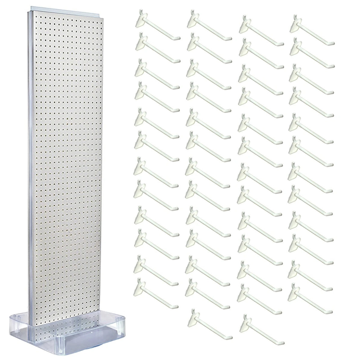 Azar Displays 700770 Styrene Floor Display, 17" Wide - White