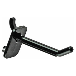 Azar Displays 800002 Polycarbonate Hook, 2" Long, 50/Case - Black