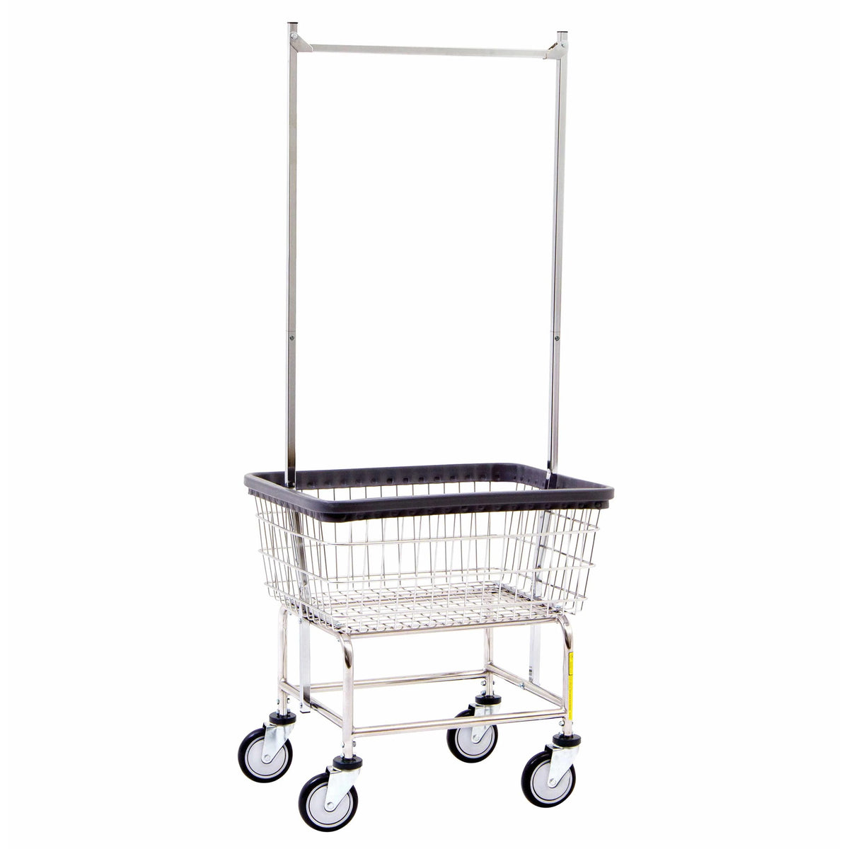 R&B Wire Products, Inc. Laundry Cart, Silver - 26 1/2"