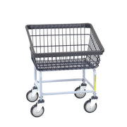 R&B Wire Products, Inc. Laundry Cart - Black Silver