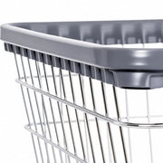 R&B Wire Products, Inc. Metal Laundry Cart, Silver - photo 3