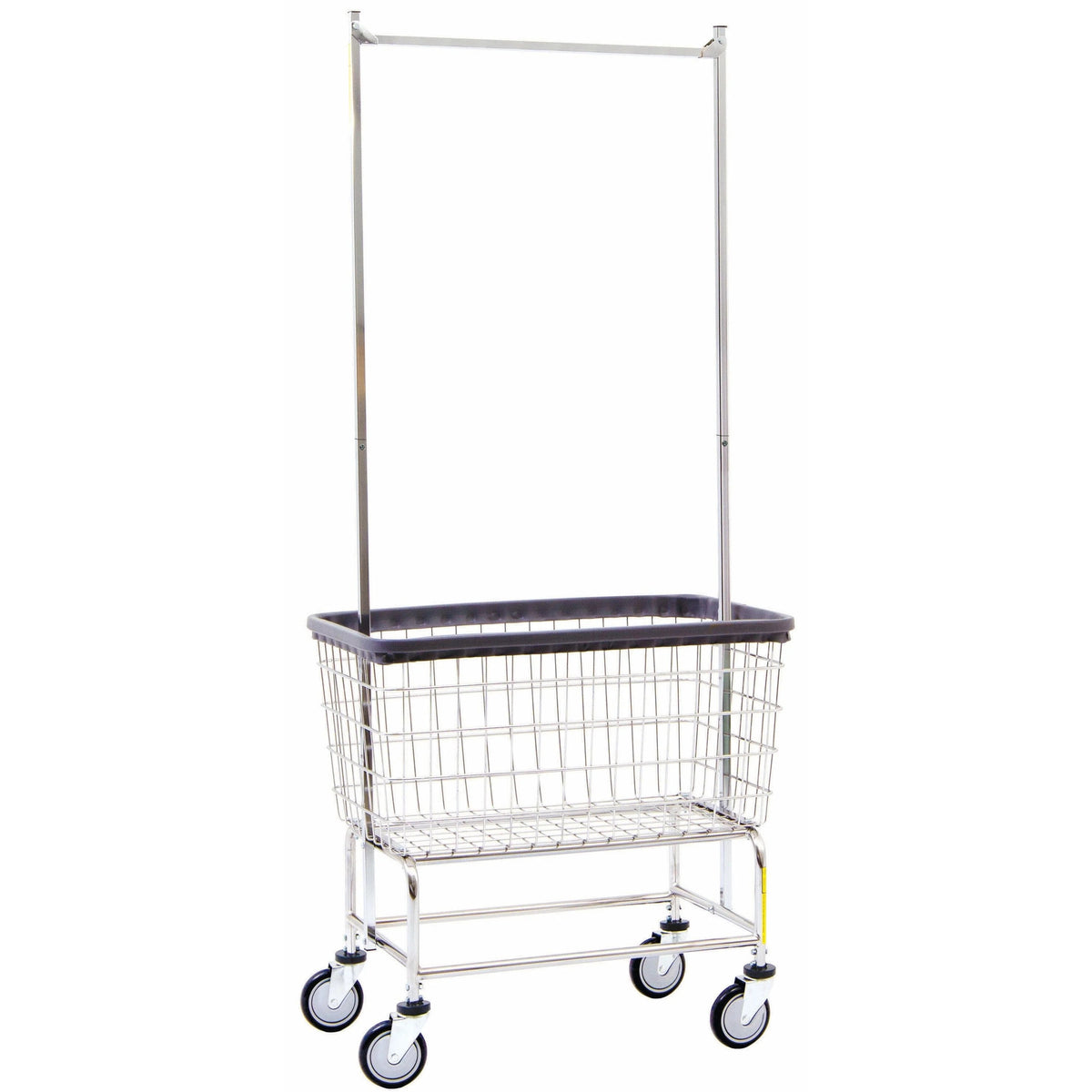 R&B Wire Products, Inc. Laundry Cart, Silver - 34"