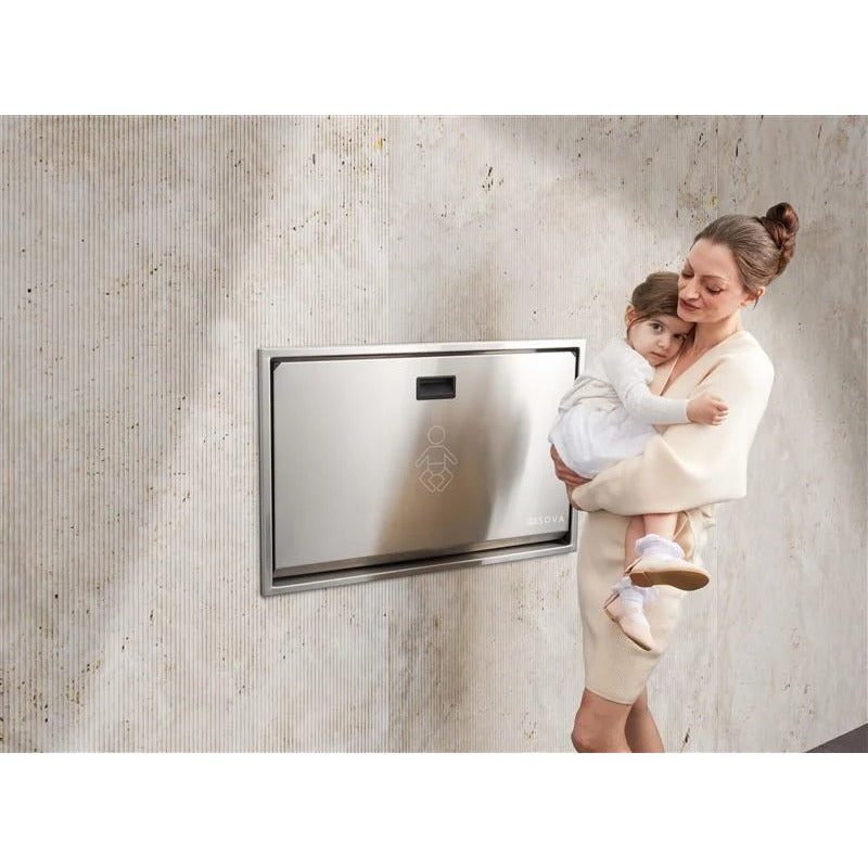 Sova Summit Stainless Steel Baby Changing Table, Silver - photo 4