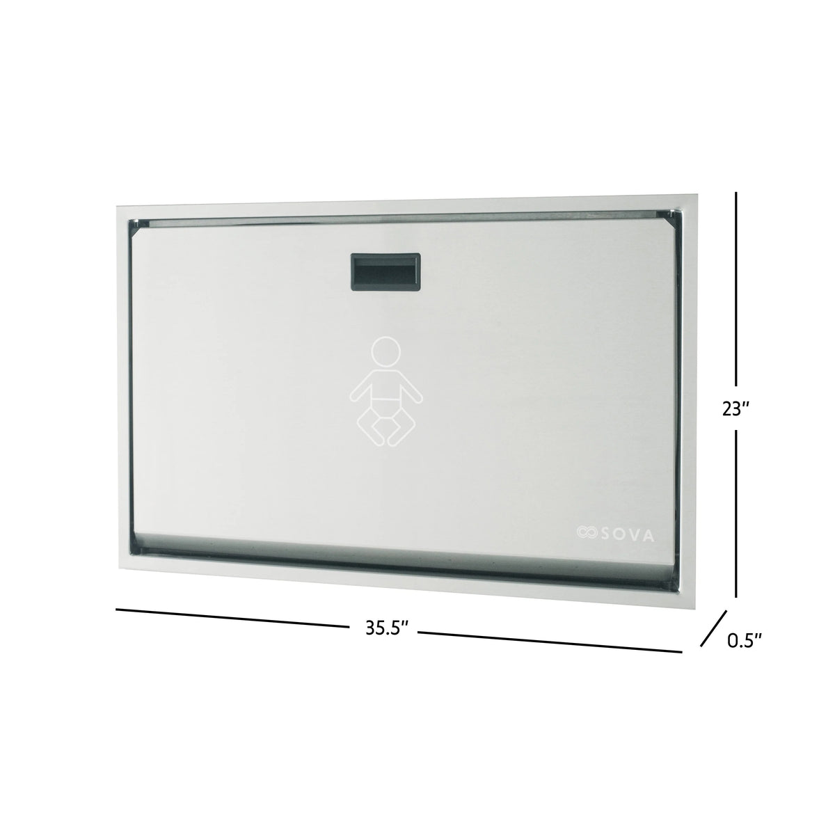 Sova Summit Stainless Steel Baby Changing Table, Silver - photo 5