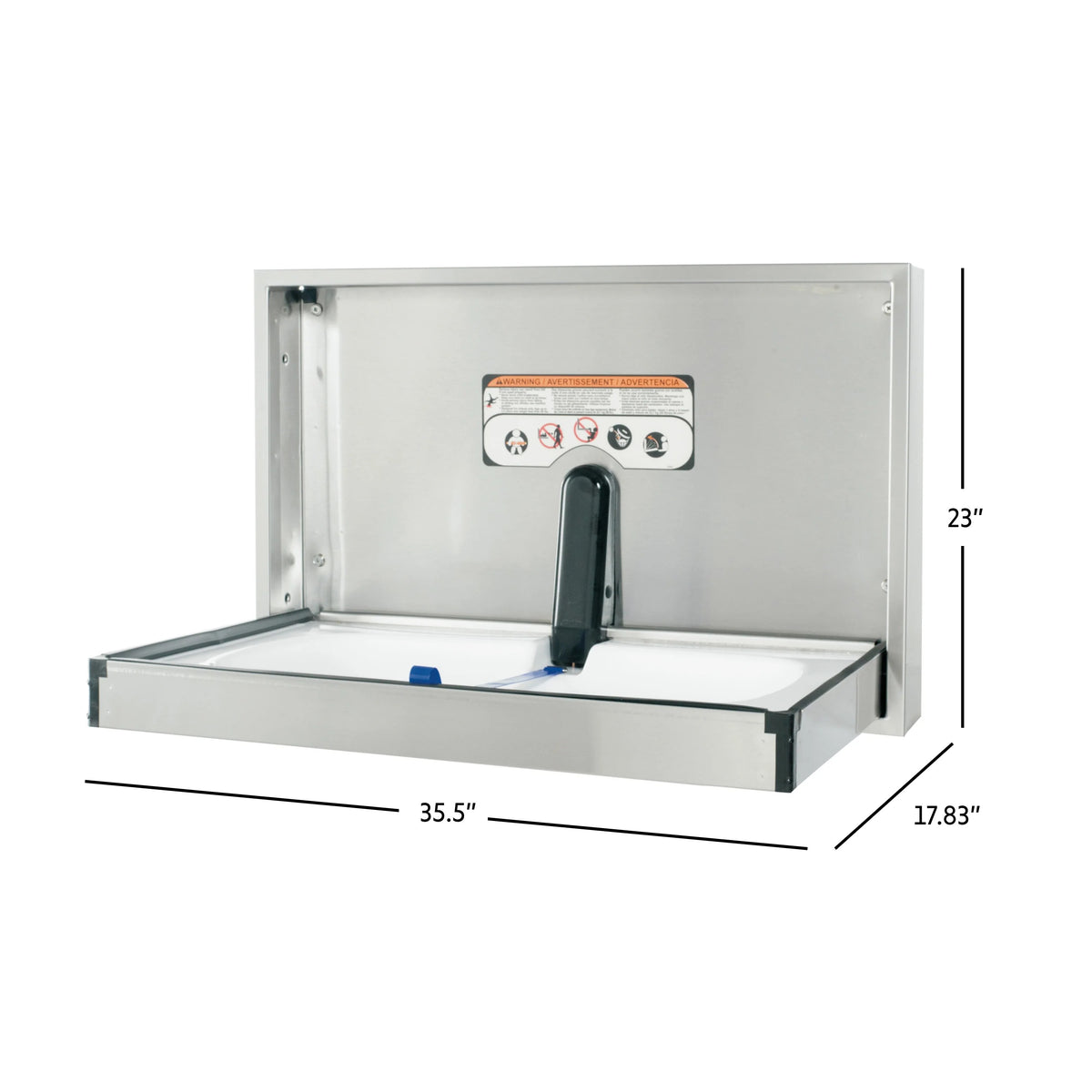Sova Summit Stainless Steel Baby Changing Table, Silver - photo 6