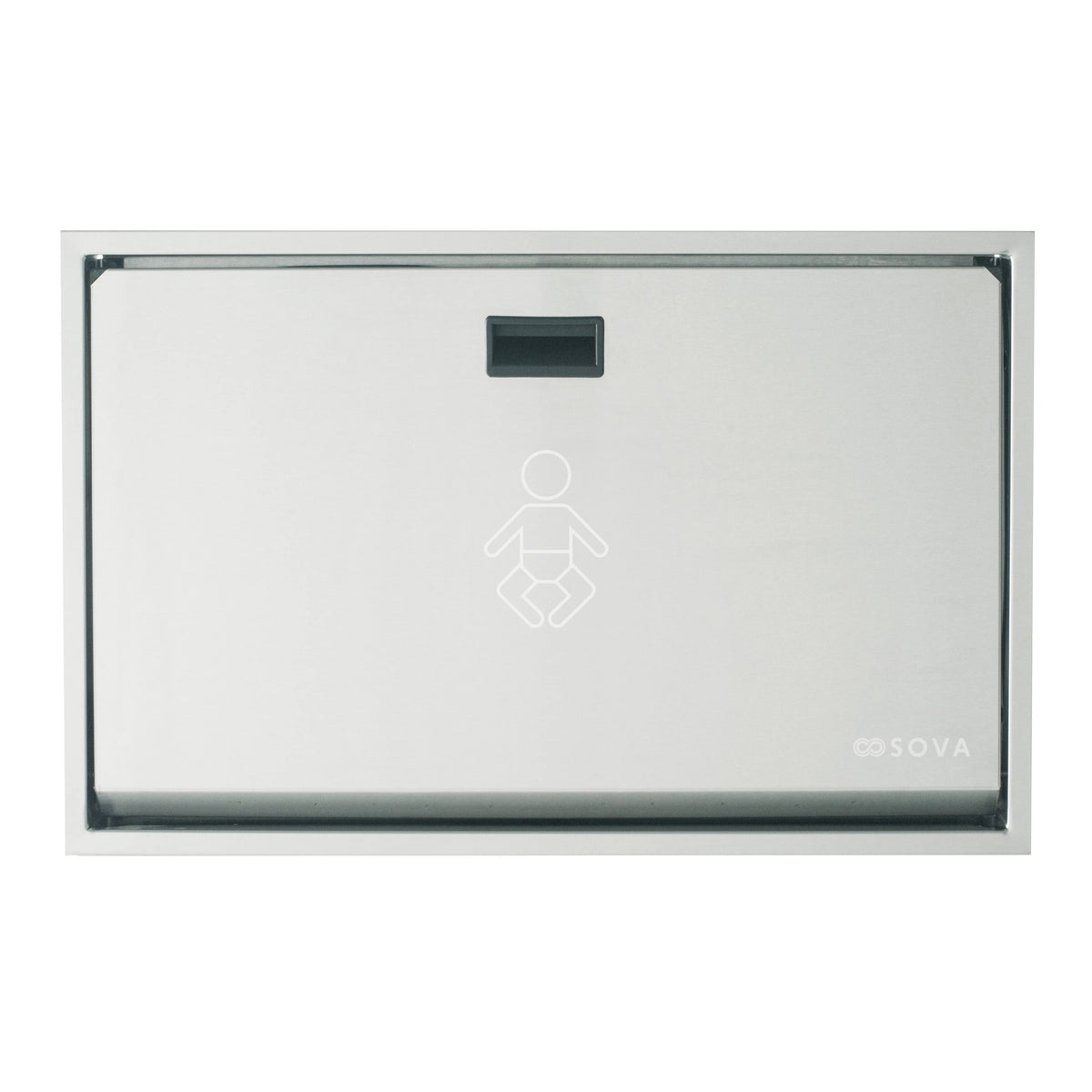 Sova Summit Stainless Steel Baby Changing Table, Silver - 33 1/4"