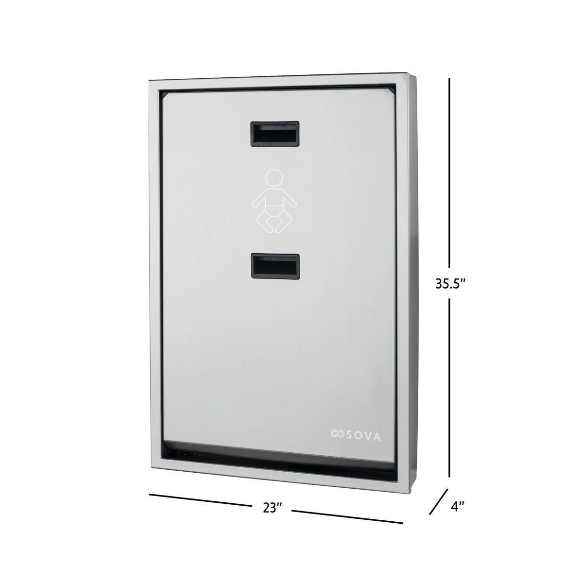Sova Summit Stainless Steel Baby Changing Table, Silver - photo 8