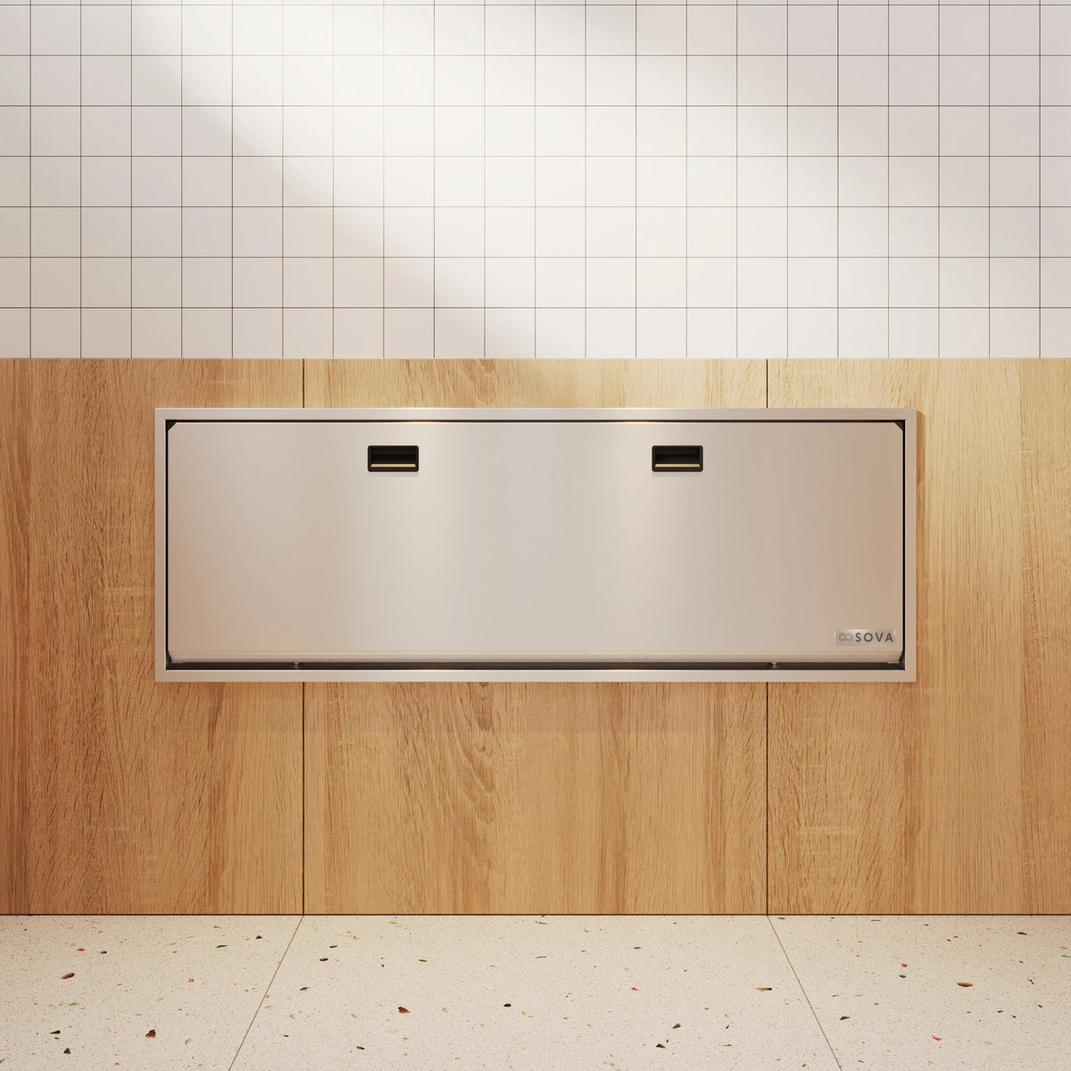 Sova Solace Stainless Steel Changing Table, 64 1/4" Wide, Silver - photo 2