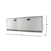 Sova Solace Stainless Steel Changing Table, 64 1/4" Wide, Silver - photo 3