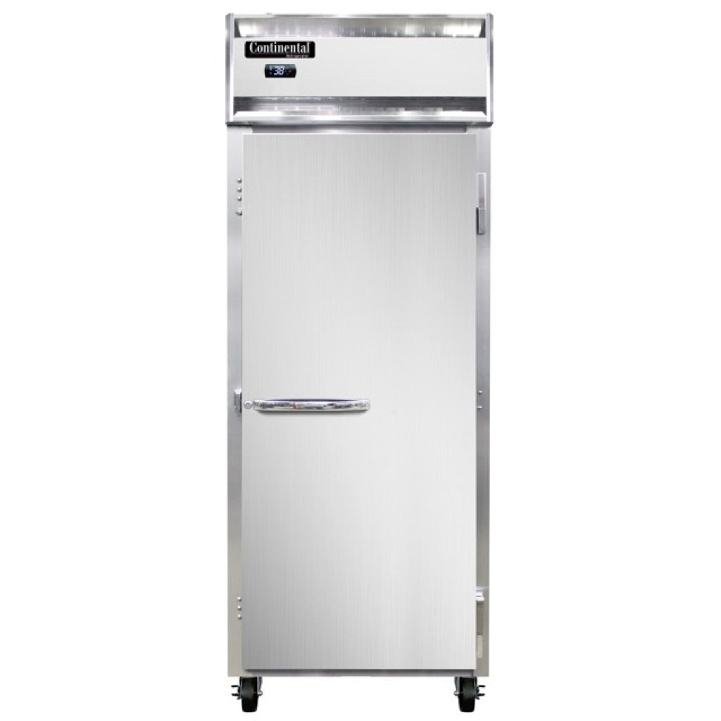 Continental Refrigerator 1RE-N-SS Reach-In Refrigerator, 21 cu. ft., 115V - 1 Door