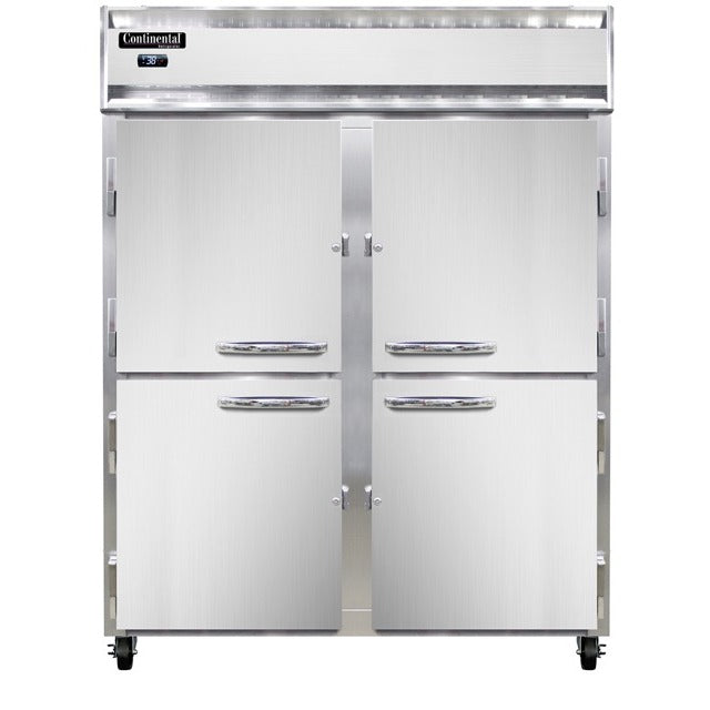Continental Refrigerator 2RE-N Reach-In Refrigerator, 50 cu. ft., Silver - 4 Doors