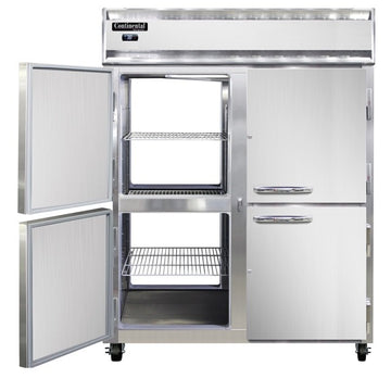 Continental Refrigerator 2RE-N-PT Refrigerator, 50 cu. ft., Silver - 2 Doors