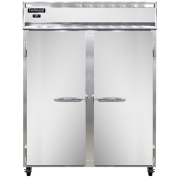 Continental Refrigerator 2RE-N-SS Reach-In Refrigerator, 50 cu. ft., Silver - Solid