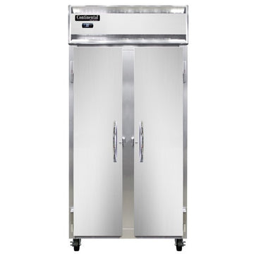 Continental Refrigerator 2RSE-N Reach-In Refrigerator, 30 cu. ft., Silver - 2 Doors