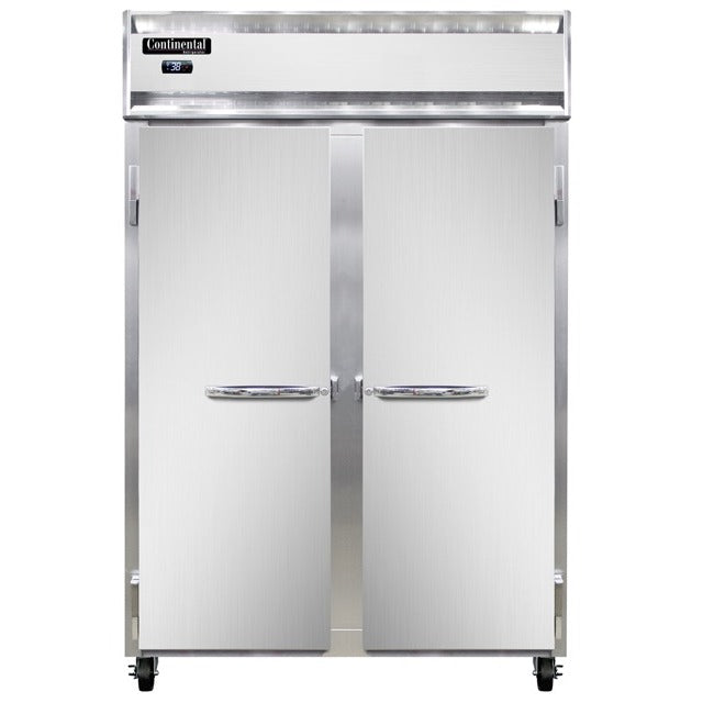 Continental Refrigerator 2RS-N Reach-In Refrigerator, 32 cu. ft., Silver - 2 Doors