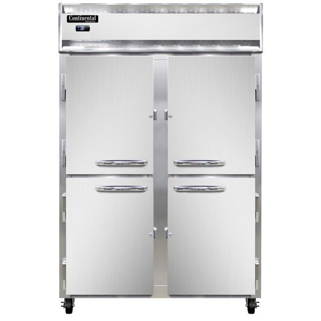 Continental Refrigerator 2RS-N Reach-In Refrigerator, 32 cu. ft., Silver - 4 Doors